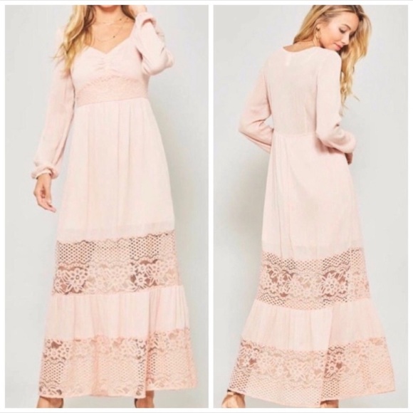 Peach boho dress - Picture 3 of 5